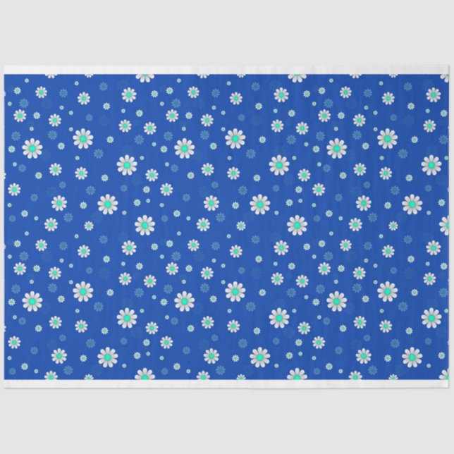 Papel De Seda Tecido Elegante Popular Floral Moderno (Frente )