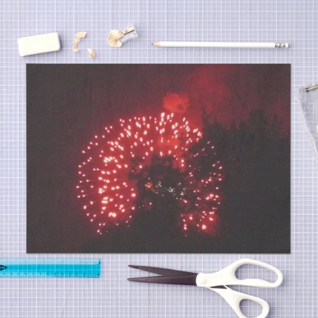 Papel De Seda Tecido Fireworks 7 (Arte )