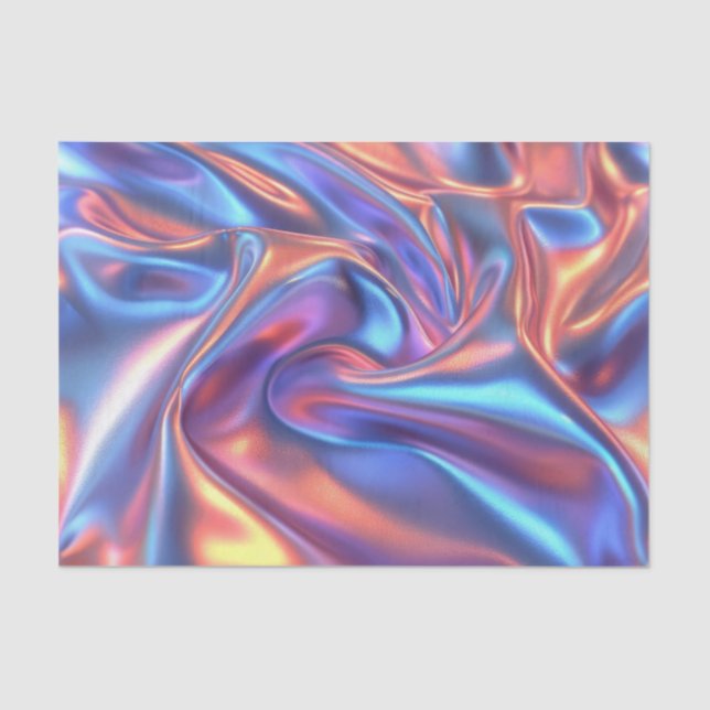 Papel De Seda Tecido Iridescente de Aniversário de Aniversário (Frente )