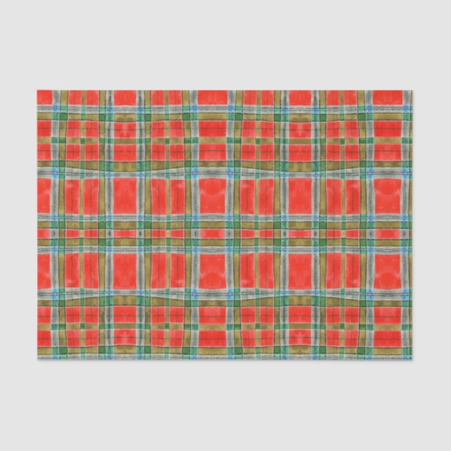 Papel De Seda Tecido MAC BAIN TARTAN (Frente )
