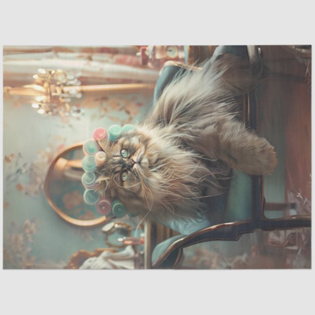 Papel De Seda Tecido sofisticado de desacoplamento de salões de  (Frente )