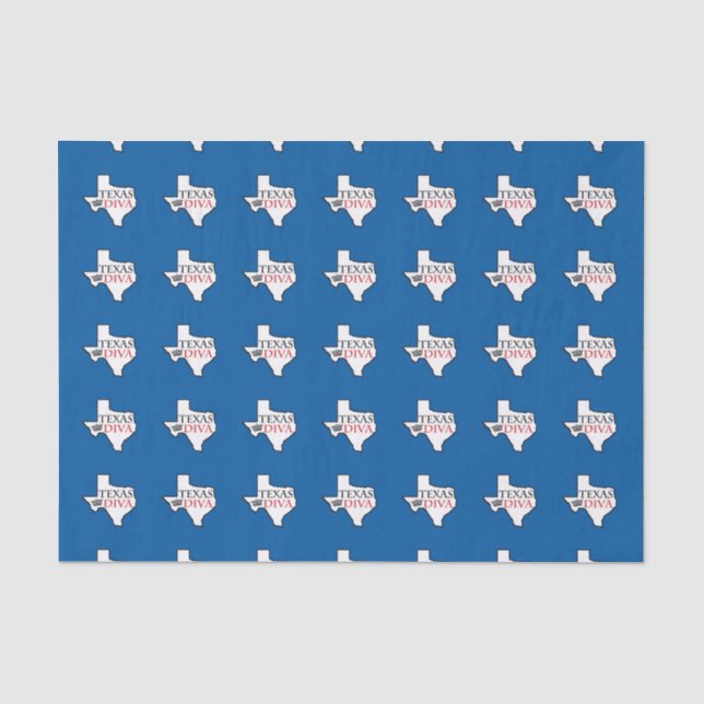 Papel De Seda Tecido "Texas Diva" (Frente )