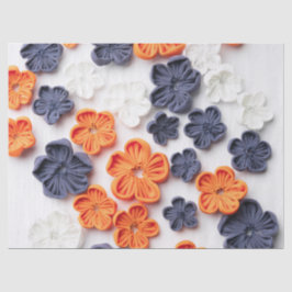 Papel De Seda tecidos de costura de primavera manual flores lara