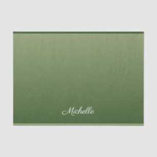 Papel De Seda Tecla verde personalizada