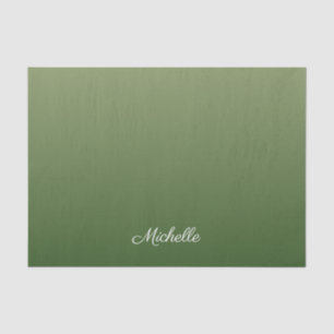 Papel De Seda Tecla verde personalizada
