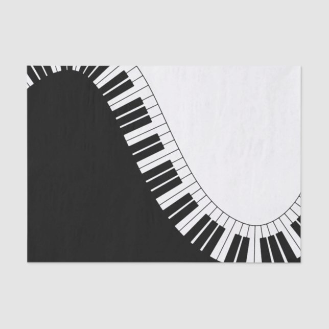 Papel De Seda Teclado de piano (Frente )