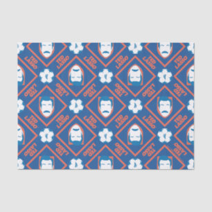 Papel De Seda Ted Lasso Padrão de Diamante da Face e da Bola