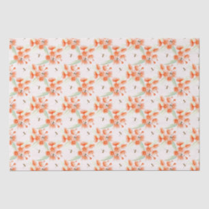 Papel De Seda Tela de goma-laranja e bolsa de aquarela