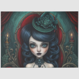 Papel De Seda Teller da Fortuna Verde e Vermelha