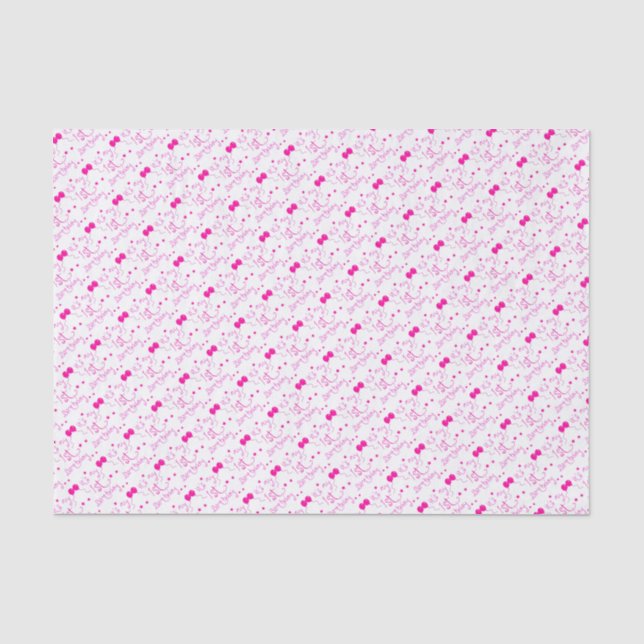 Papel De Seda Tema da menina do primeiro aniversario (Frente )