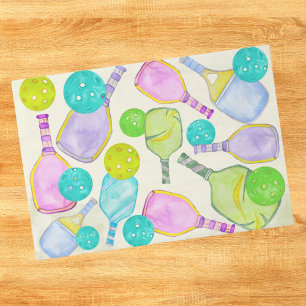 Papel De Seda Tema de Aquarela Festa de Aniversário Esportes de