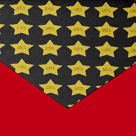 Papel De Seda Tema de Hollywood Feliz Aniversário das Estrelas D