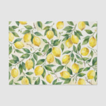 Papel de seda tema limão