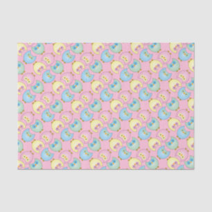 Papel De Seda Tema Pastel do chá do bebé da coruja