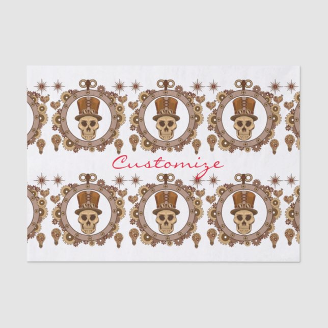 Papel De Seda Tema Steampunk Top Hull Thunder_Cove (Frente )