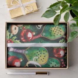 Papel De Seda Temo de Natal da Pickleball