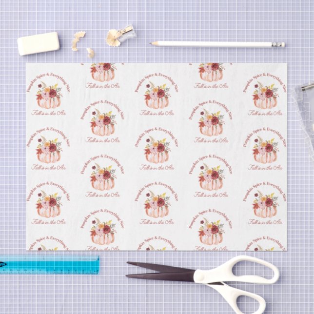 Papel De Seda tempero de abóbora & tudo agradável, outono chic (Arte )
