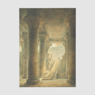 Papel De Seda Templo Egípcio Antigo de Esna