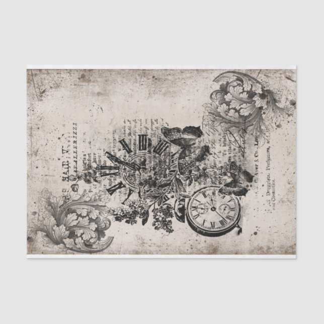 Papel De Seda Tempo para a Elegância (Frente )