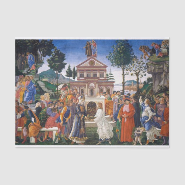 Papel De Seda Tempos de Cristo, Sandro Botticelli (Frente )