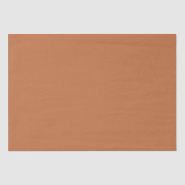 Papel De Seda Tendência de Cor Sólida Hazard Brown (Frente )