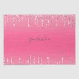 Papel De Seda Tendência de Menino Glitter de Coleta Rosa Persona