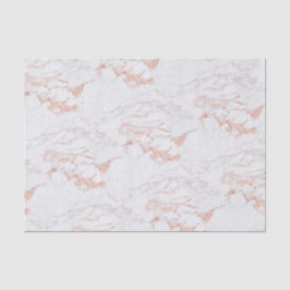 Papel De Seda Tendência Rosa Gold Foil Marble