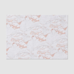 Papel De Seda Tendência Rosa Gold Foil Marble