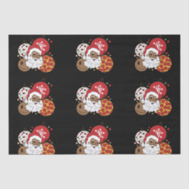 Papel De Seda Tenha Um Natal Melanino Papai Noel Natal Negro Nat