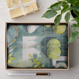 Papel De Seda Tênis Obrigado a festa com raquete e bola