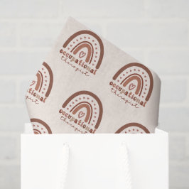 Papel De Seda Terapêutica Ocupacional Boho Rainbow OT