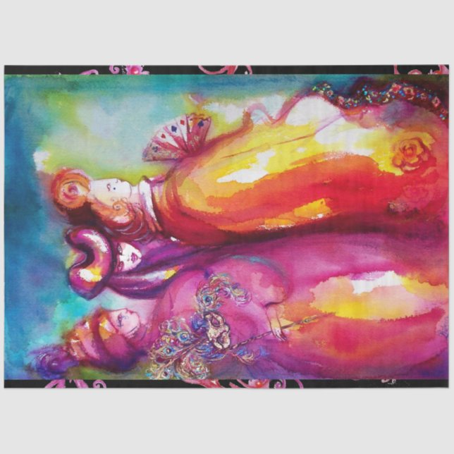 Papel De Seda TERCEIRA MASSA/Bola de Mascarada do Carnaval de Ve (Frente )