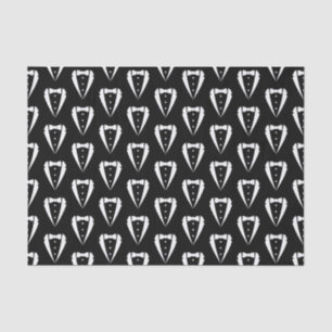 Papel De Seda Terno Tuxedo de Casamento Negro