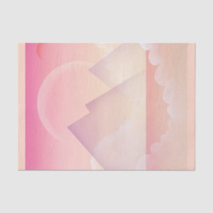 Papel De Seda Terra da Montanha Dreamy Pastel