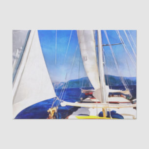 Papel De Seda Terra Foi Criada Para Barcos Visitarem Arte À Vela