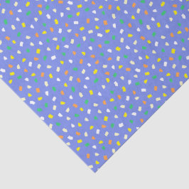Papel De Seda Terraço Colorido Padrão Confete Azul Poeirento
