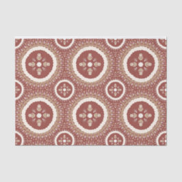 Papel De Seda Terracotta Elegante Floral Ornamental