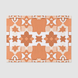 Papel De Seda Terracotta Moroccan Tile Pattern