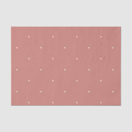 Papel De Seda Terracotta Rosa Branco Padrão