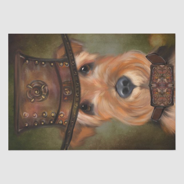 PAPEL DE SEDA TERRIER AIREDALE (Frente )