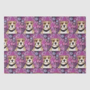 PAPEL DE SEDA TERRIER STAFFORDSHIRE AMERICANO