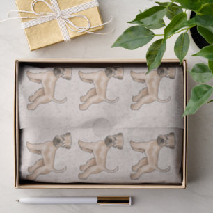 Papel De Seda Terrier Wheaten de Capa Macia Padrão de Cachorro F