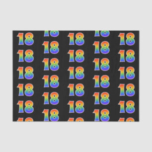 Papel De Seda Teste padrão "18" do espectro do arco-íris do