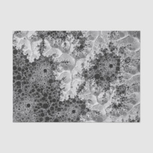 Papel De Seda Teste padrão abstrato da bolha de Black&White