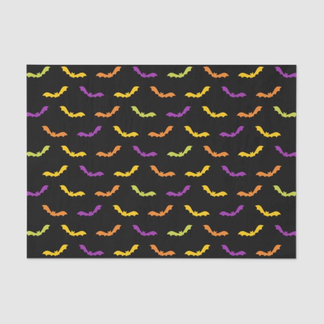Papel De Seda Teste padrão abstrato retro na moda Funky do Dia (Frente )