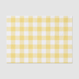 Papel De Seda Teste padrão amarelo da verificação do búfalo