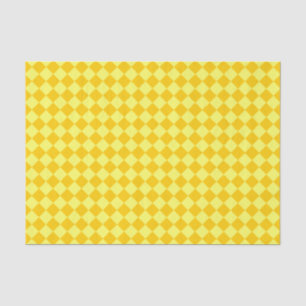 Papel De Seda Teste padrão amarelo do diamante da combinação