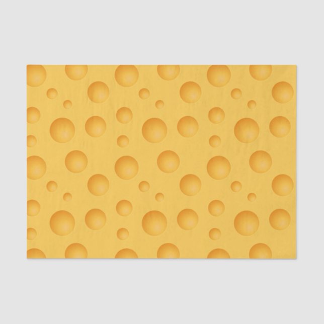 Papel De Seda Teste padrão amarelo do queijo (Frente )