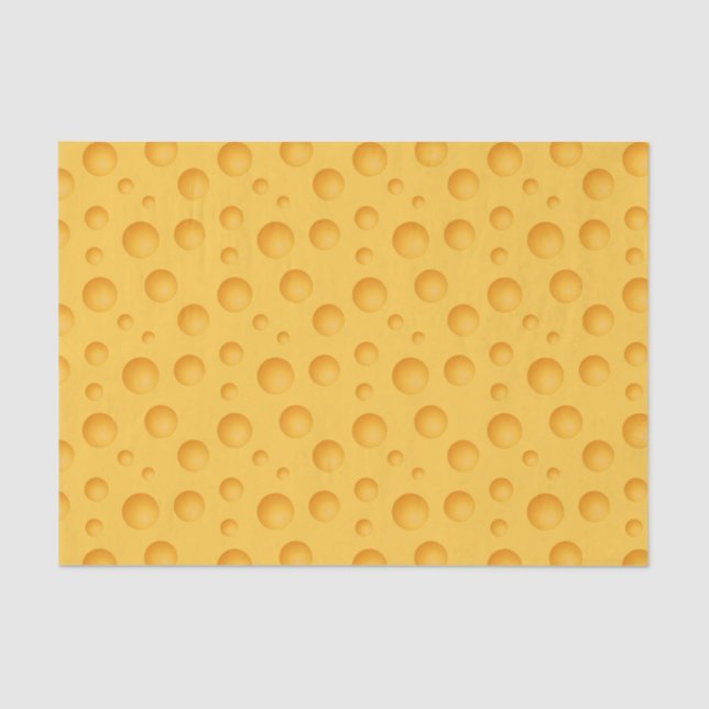 Papel De Seda Teste padrão amarelo do queijo (Frente )