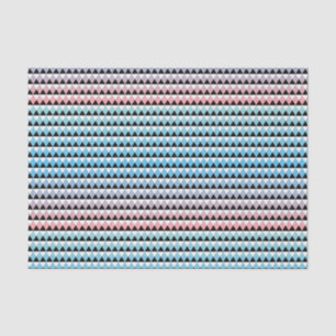 Papel De Seda Teste padrão asteca tribal de Ombre